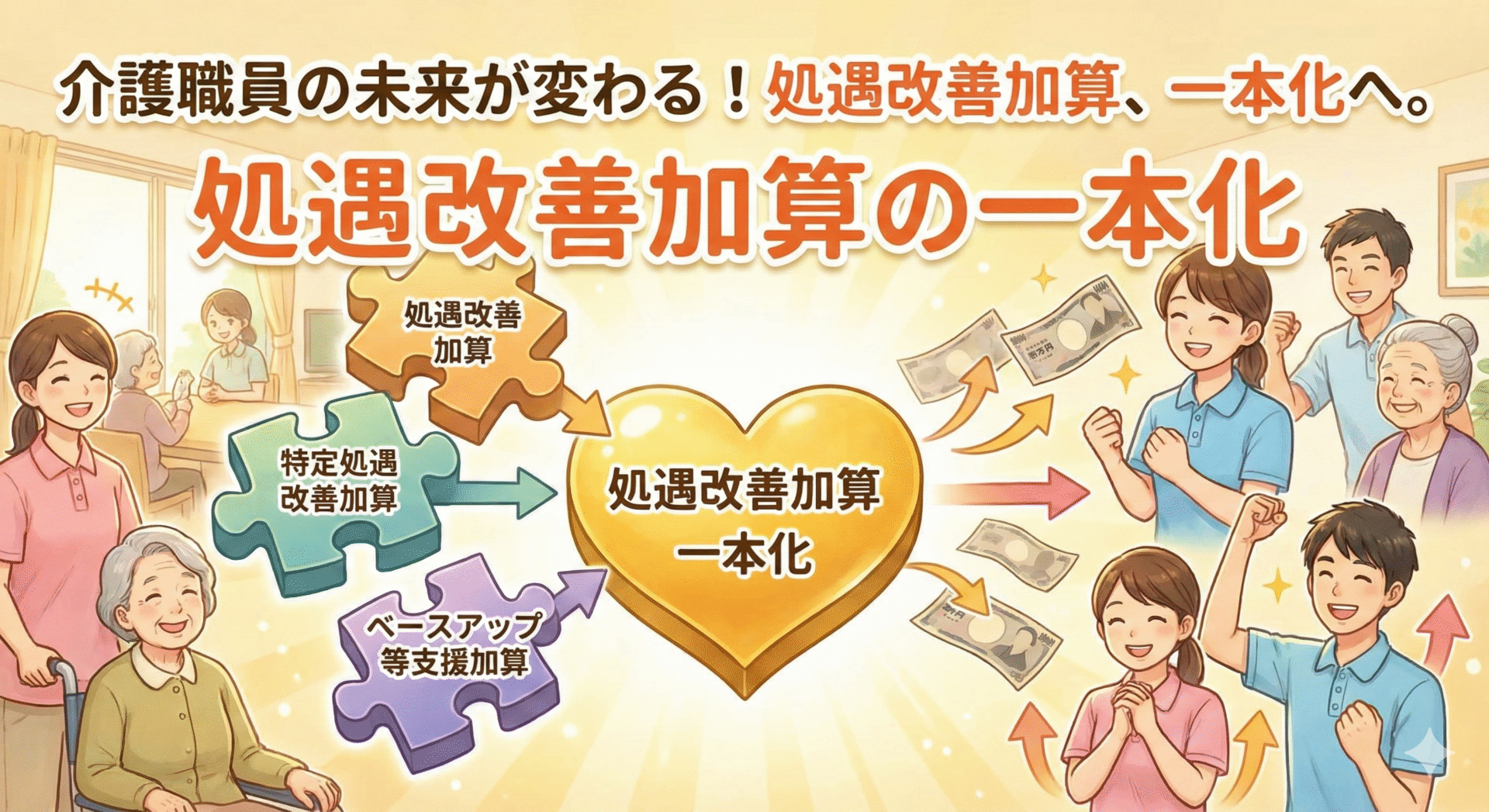 「処遇改善加算の一本化」の完全施行📈